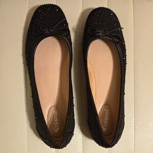 Xappeal Black Beaded Flats